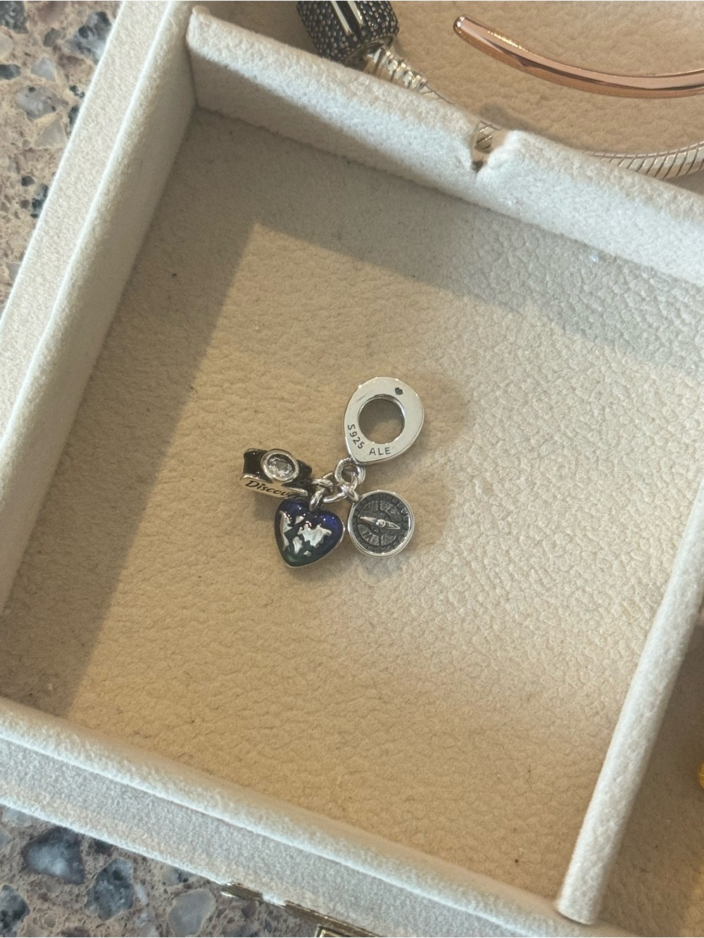 Pandora camera travel charm